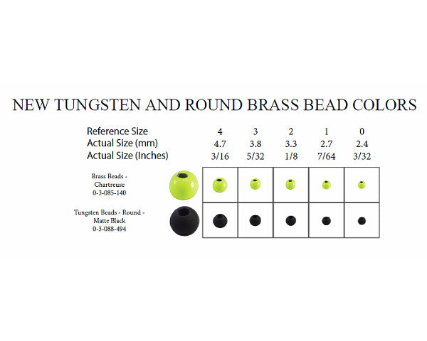 Brass Beads - Chartreuse - Sizes 1.5 mm to 4.7 mm