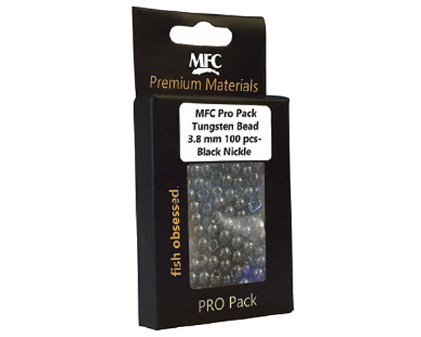 Pro Pack Tungsten Bead - 100 pcs - Black Nickel